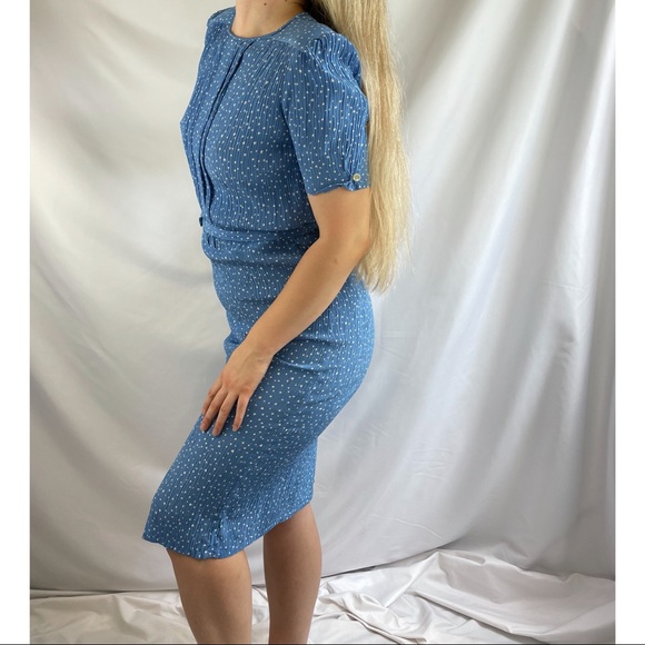 Vintage Heart Print Dress - Picture 2 of 9